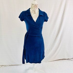 Blue TerryCloth Wrap Dress by SugarFree Size S/M